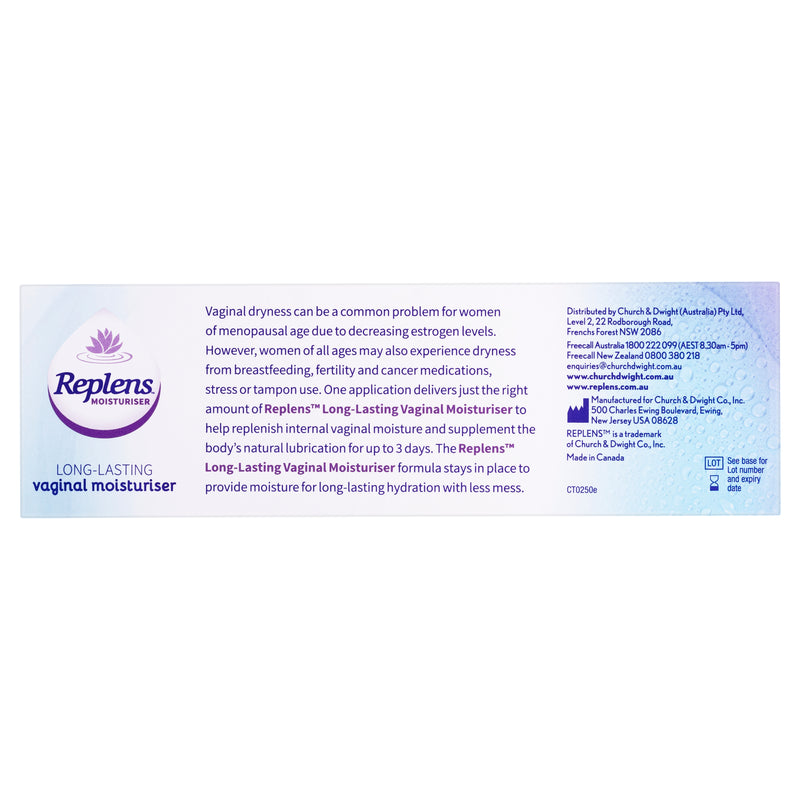 Replens Long Lasting Vaginal Moisturiser 10 Pack