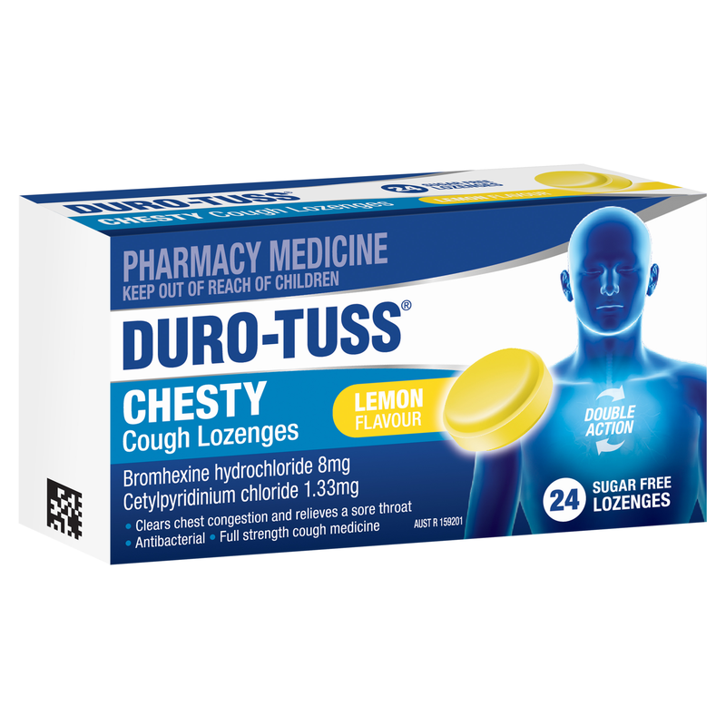 Duro-Tuss Chesty Cough Lemon 24 Lozenges