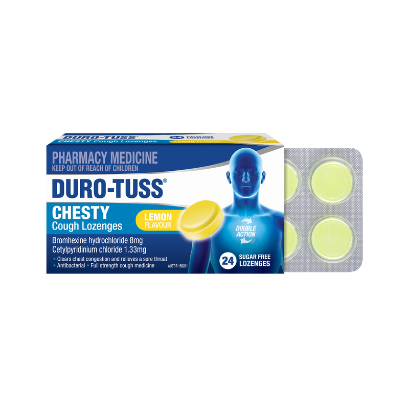 Duro-Tuss Chesty Cough Lemon 24 Lozenges