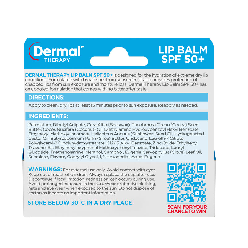 Dermal Therapy Lip Balm SPF 50+ 10g (New Formula)