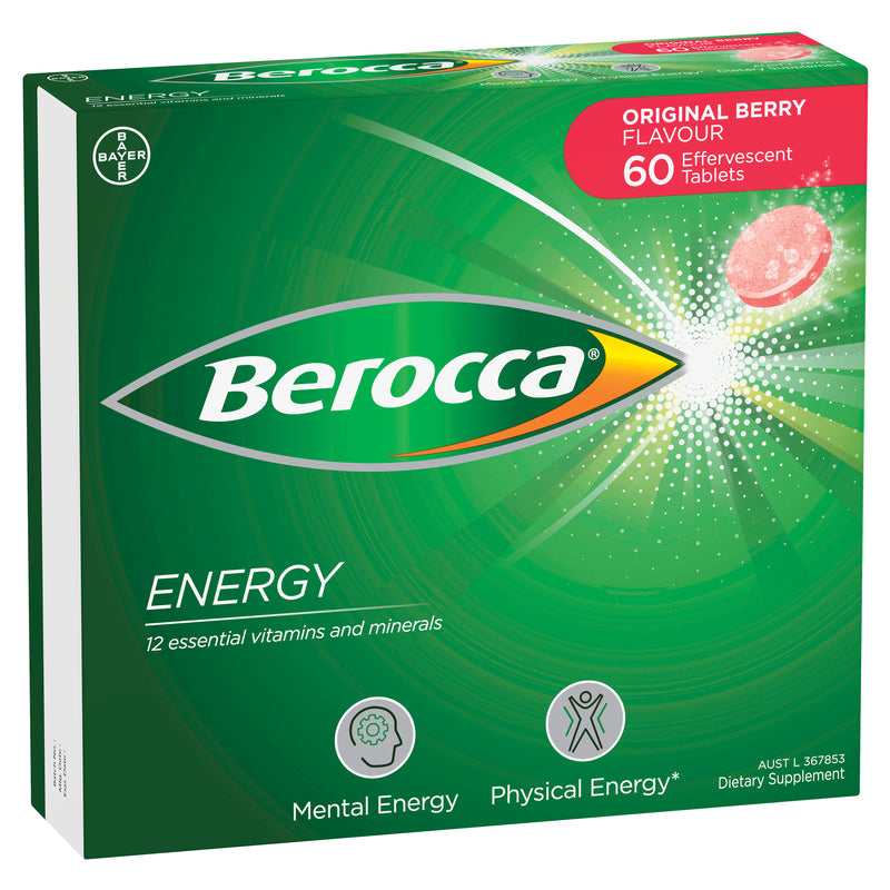 Berocca Original Berry Effervescent Tablets 60s