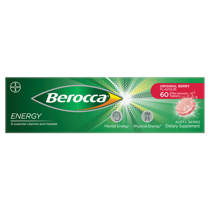 Berocca Original Berry Effervescent Tablets 60s