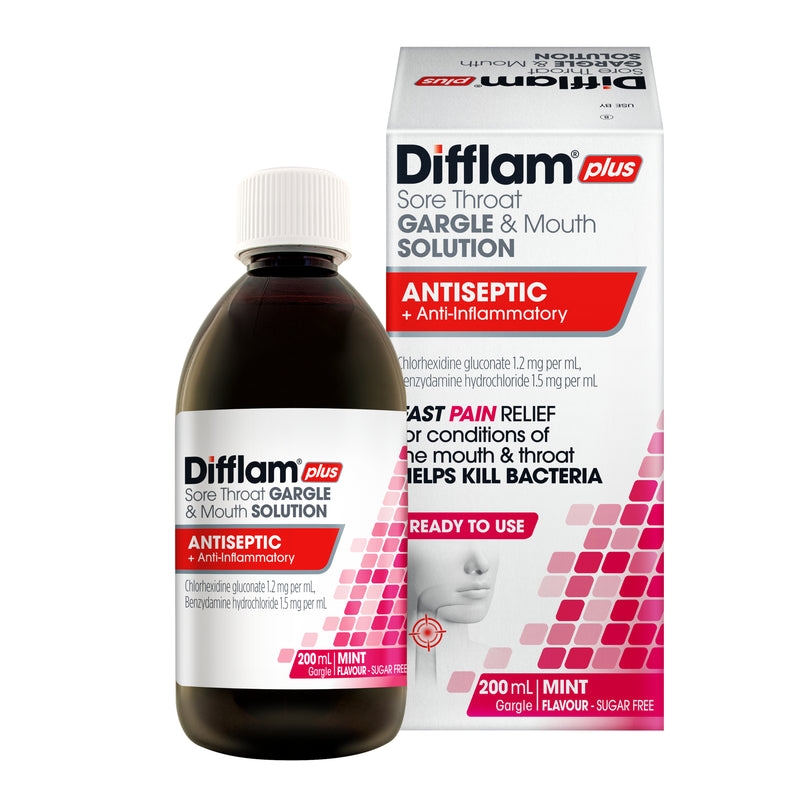 Difflam-C Ready To Use Sore Throat Gargle & Mouth Solution 200mL