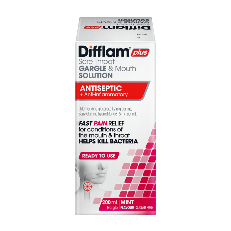 Difflam-C Ready To Use Sore Throat Gargle & Mouth Solution 200mL