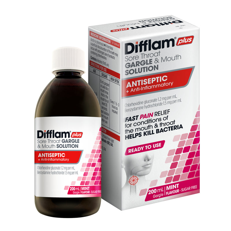 Difflam-C Ready To Use Sore Throat Gargle & Mouth Solution 200mL