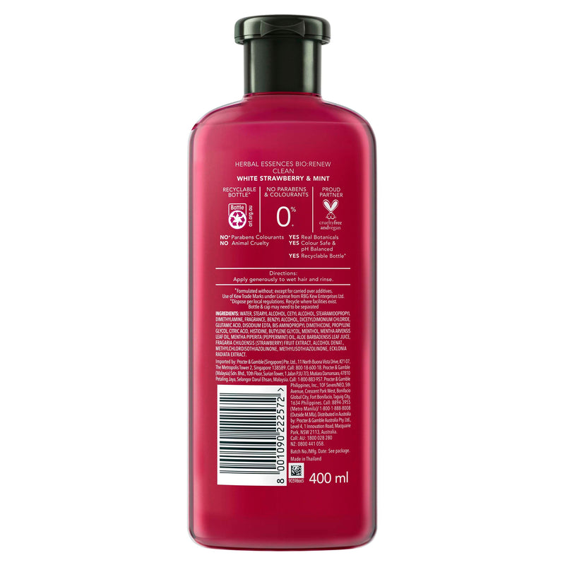 Herbal Essences Bio: Renew Cleansing Conditioner White Strawberry & Mint 400ml