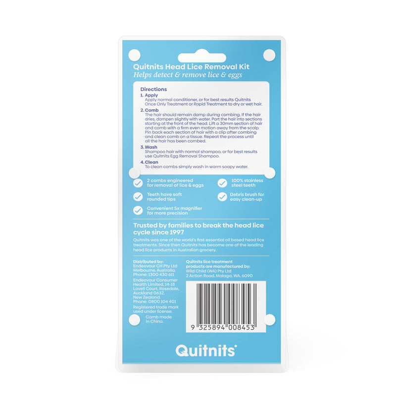 Quitnits Head Lice Removal Comb Kit