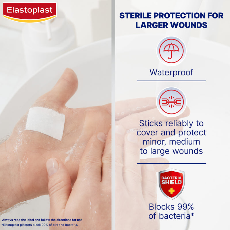 Elastoplast Aqua Protect Skin Tone Dressing 6cmx7cm 5 Pack