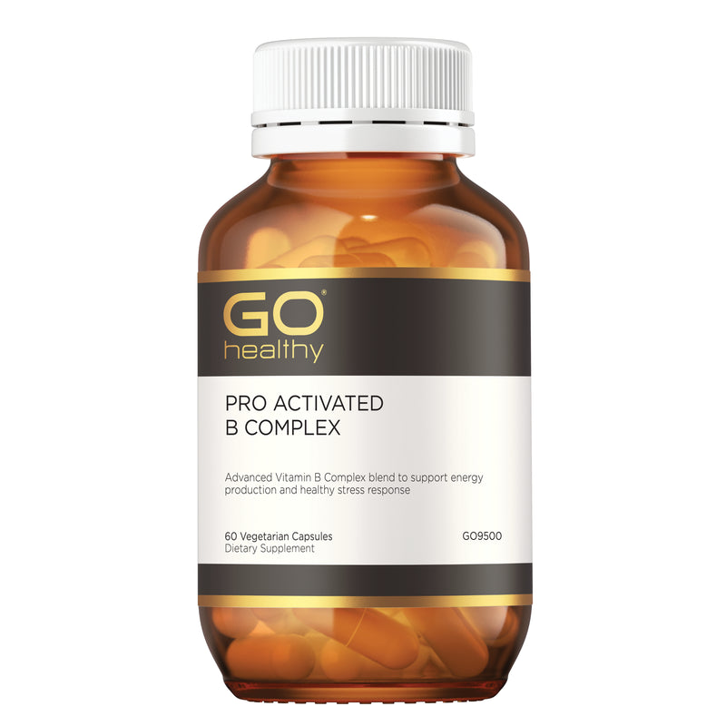 GO Healthy PRO Activated B Complex 60 Vege Capsules