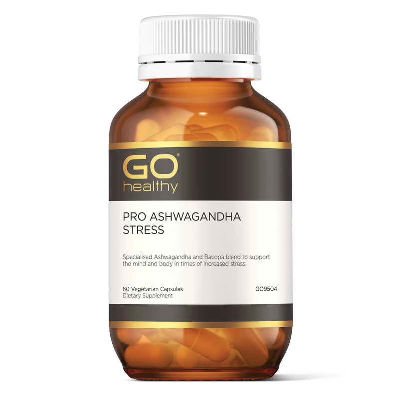 GO PRO Ashwagandha Stress Vege Capsules 60s