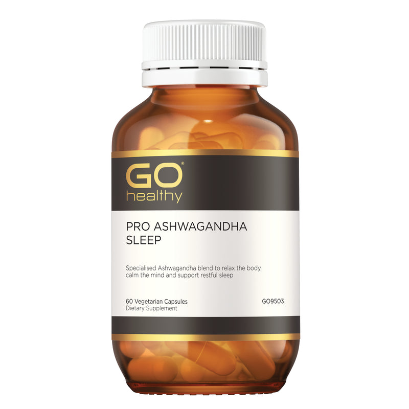 GO Healthy PRO Ashwagandha Sleep 60 Vege Capsules