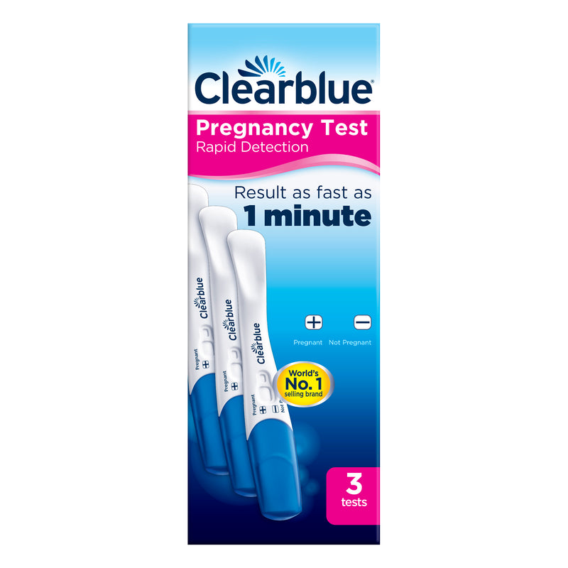 Clearblue Pregnancy Test, Rapid Detection, 3 Tests