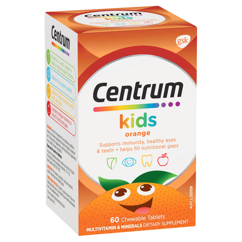 Centrum Kids Orange 60 Chewable Tablets NZ