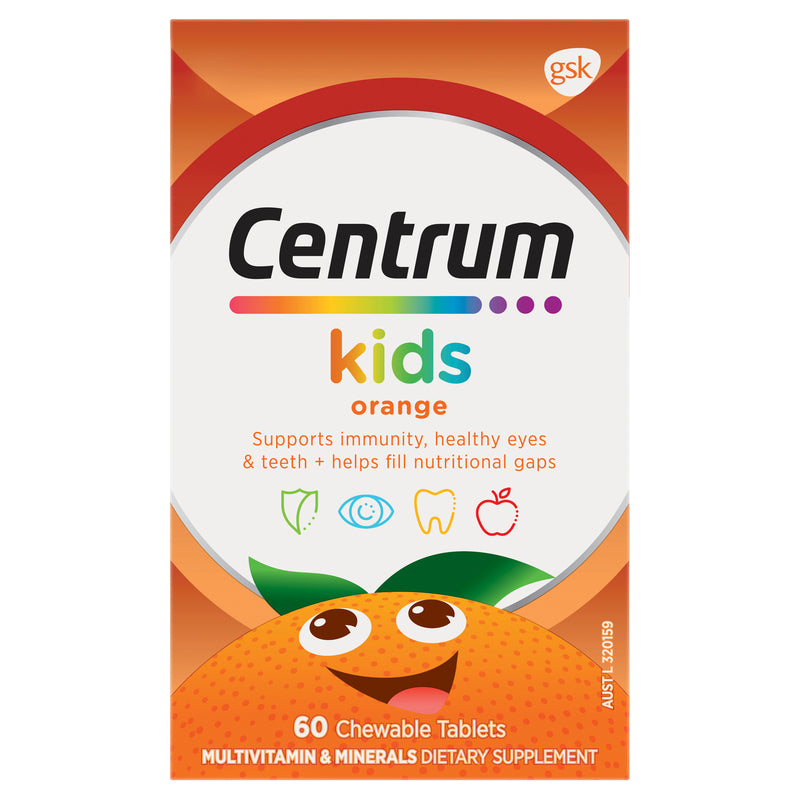 Centrum Kids Orange 60 Chewable Tablets NZ