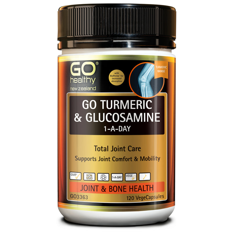 GO Healthy GO Turmeric + Glucosamine 1-A-Day 120 Caps