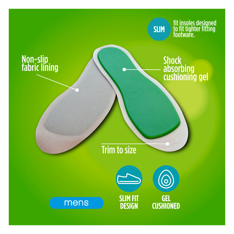 Footcare Men's Ultra Gel Insoles, 1 pair