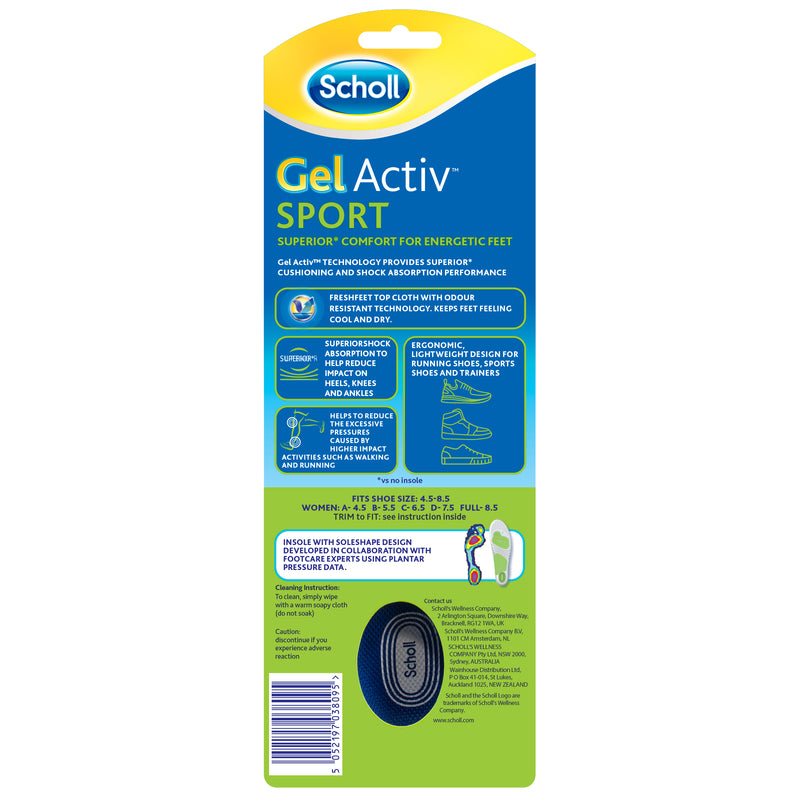 Scholl Gel Activ Sport Insoles Women