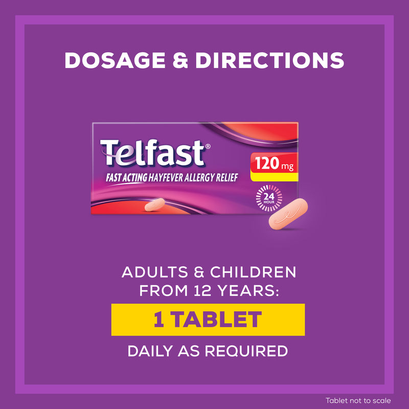 Telfast 120mg 30 Tablets