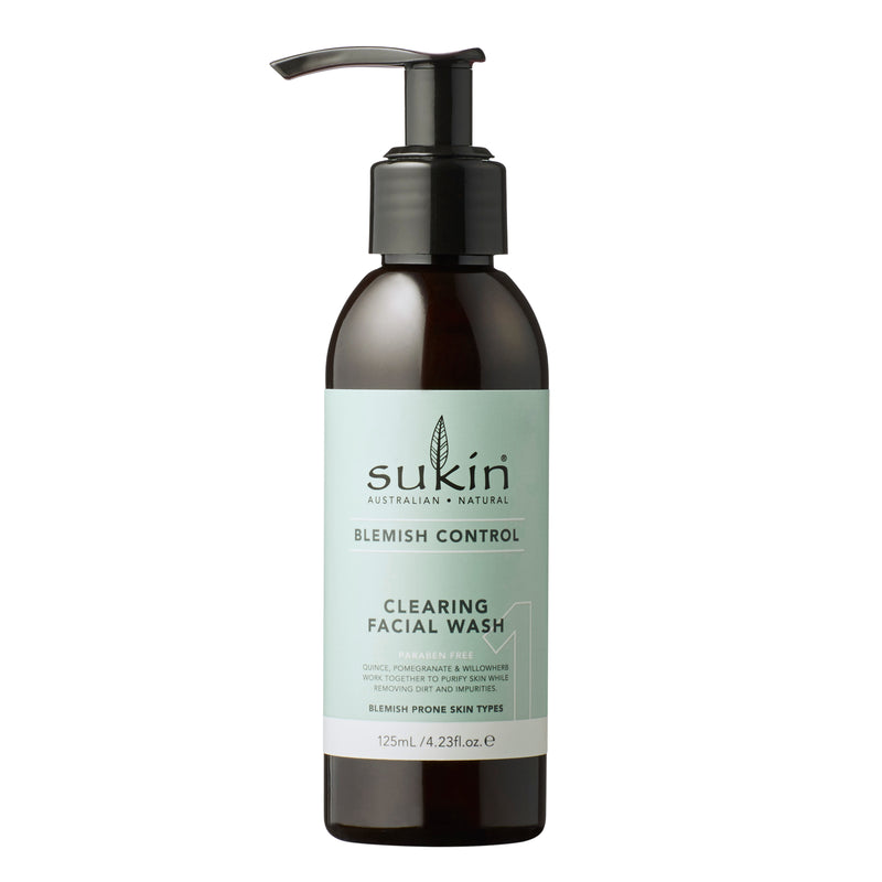 Sukin Blemish Control Clearing Facial Wash 125ml