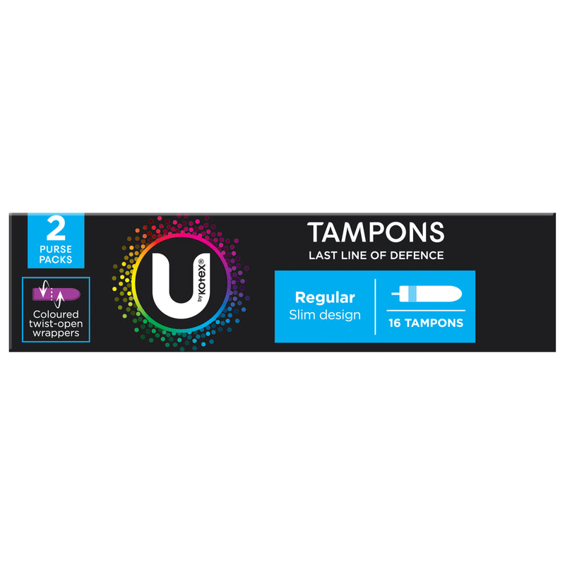 U by Kotex Tampons Regular 16 Pack