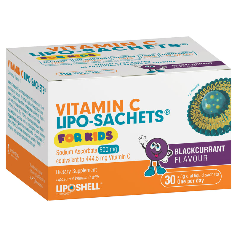 Lipo-Sachets Vitamin C Kids Blackcurrant 30 Pack