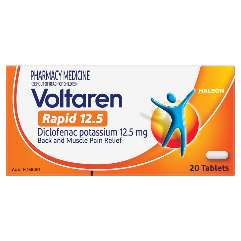 Voltaren Rapid 12.5 20 Tablets