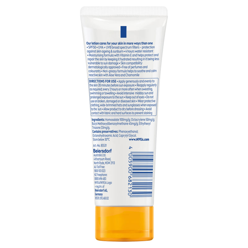 NIVEA Sensitive Protect SPF50 Sunscreen Lotion 100ml