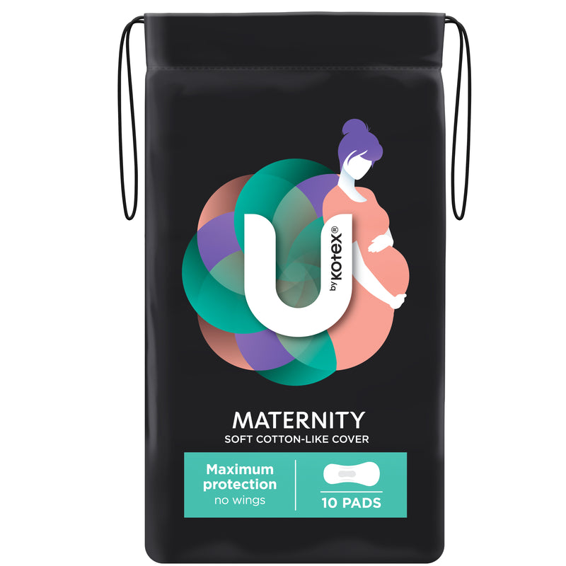 U by Kotex Maternity Pads no Wings 10 Pack