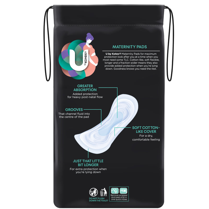 U by Kotex Maternity Pads no Wings 10 Pack