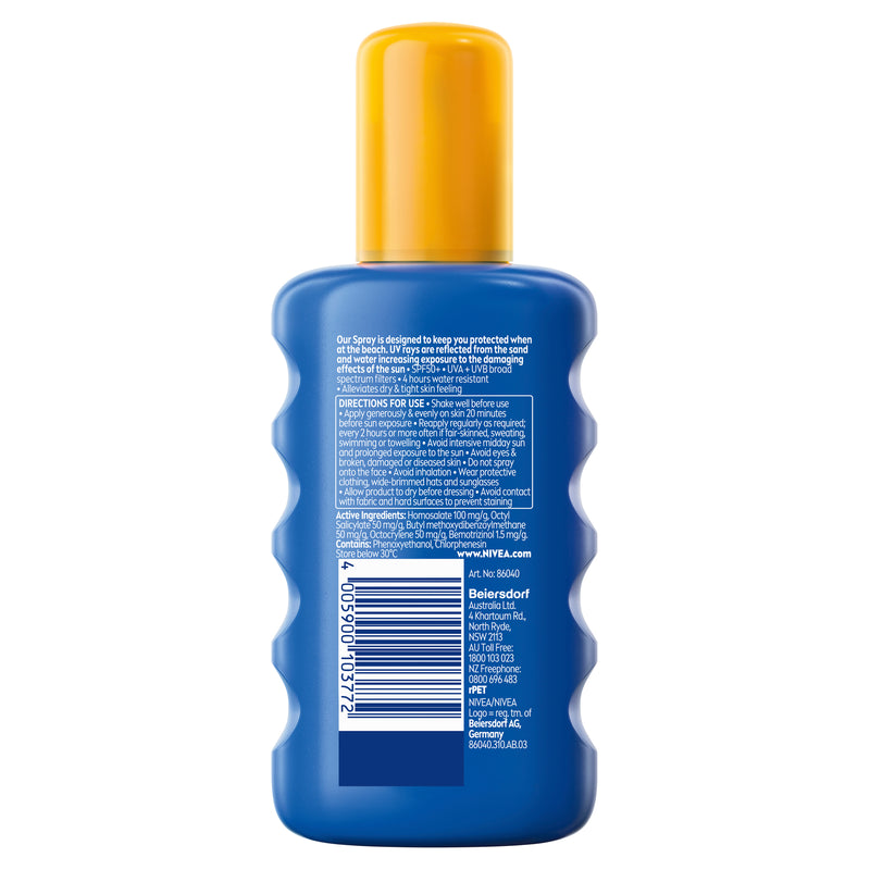 NIVEA Ultra Beach SPF50+ Sunscreen Spray