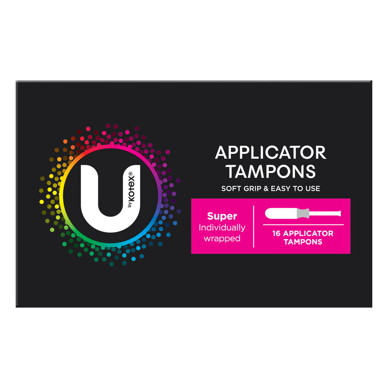 U By Kotex Super Applicator Tampons, 16 Tampons