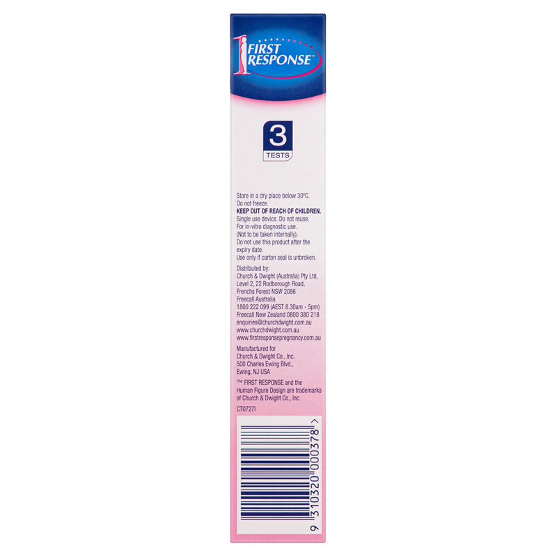 First Response Instream Pregnancy Test 3 Pack