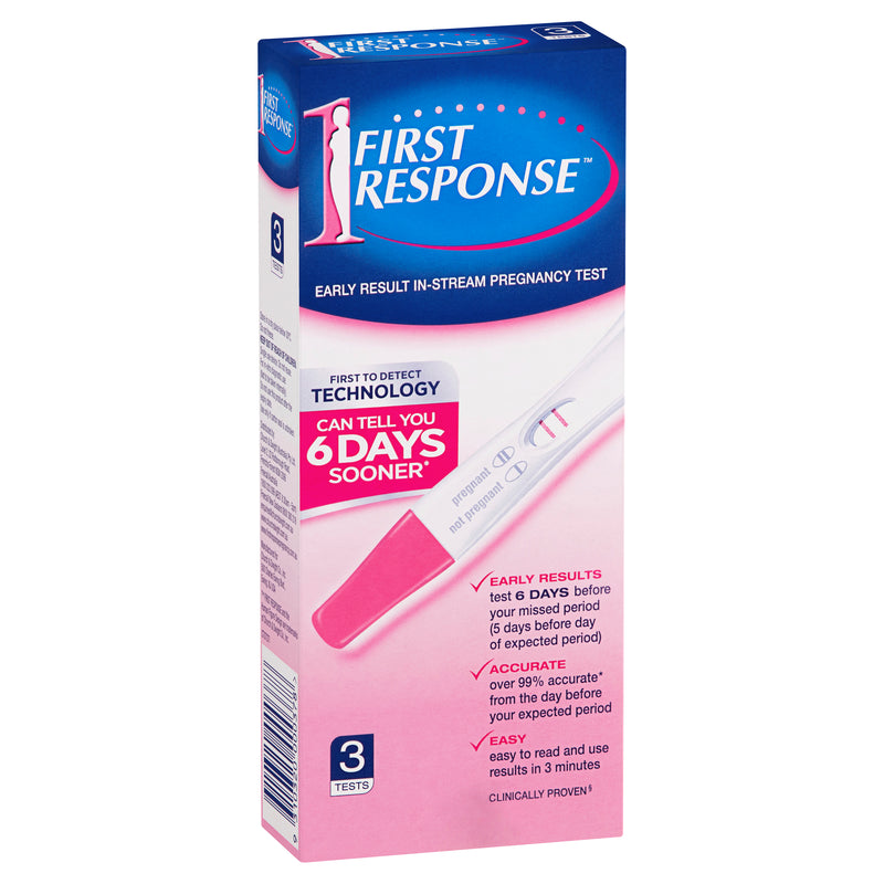 First Response Instream Pregnancy Test 3 Pack