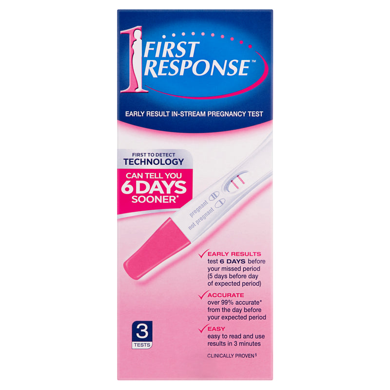 First Response Instream Pregnancy Test 3 Pack