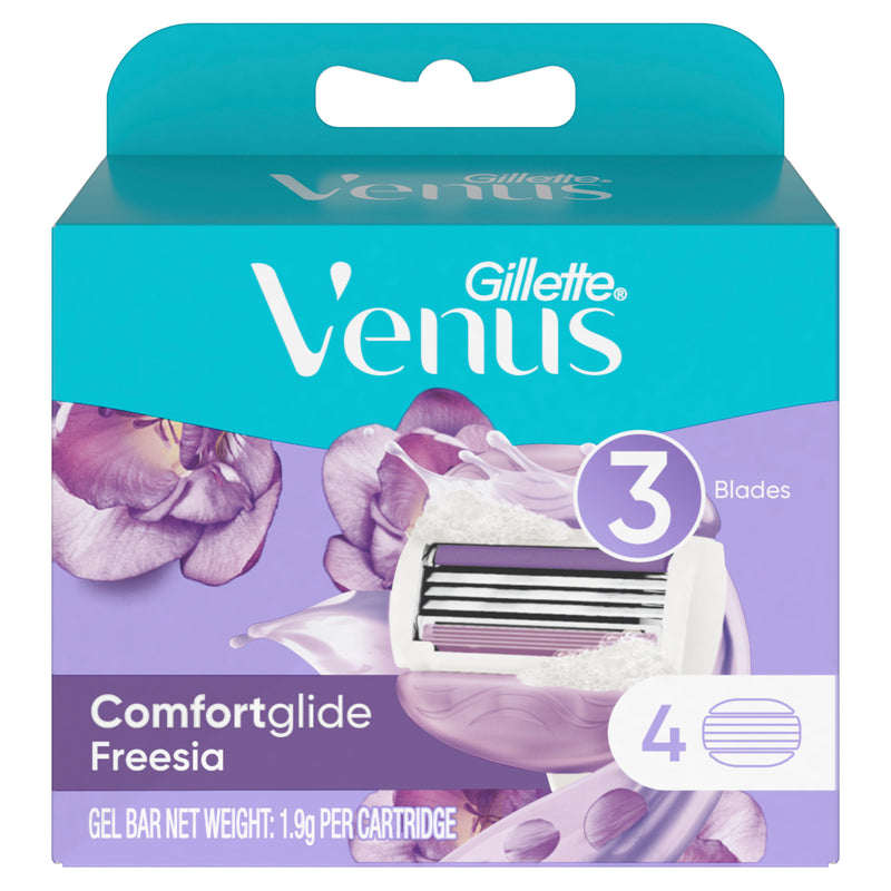 Venus Cmfrtglide Freesia Blades 4pk