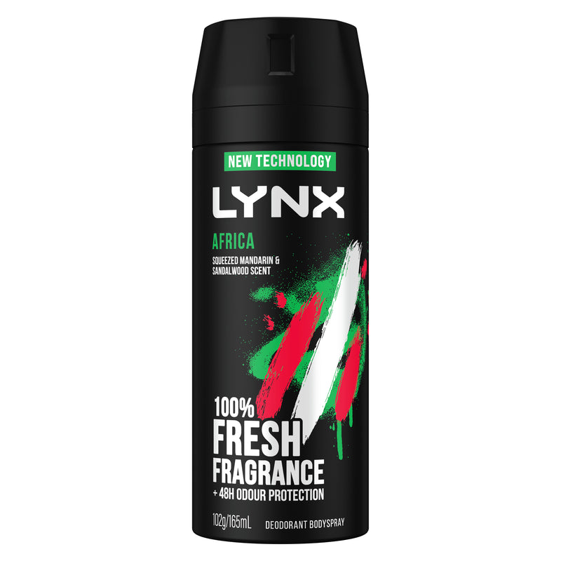 Lynx Deodorant Body Spray Africa 165ml