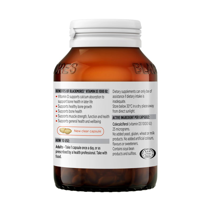 Blackmores Vitamin D3 1000IU 200s