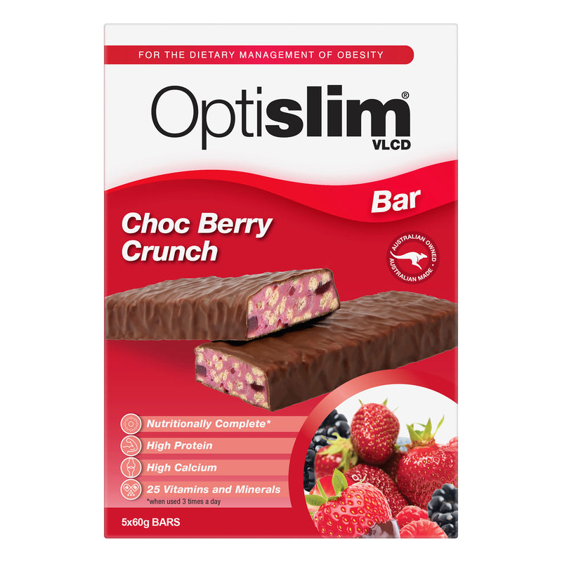 Optislim VLCD Bar Choc Berry 5x60g