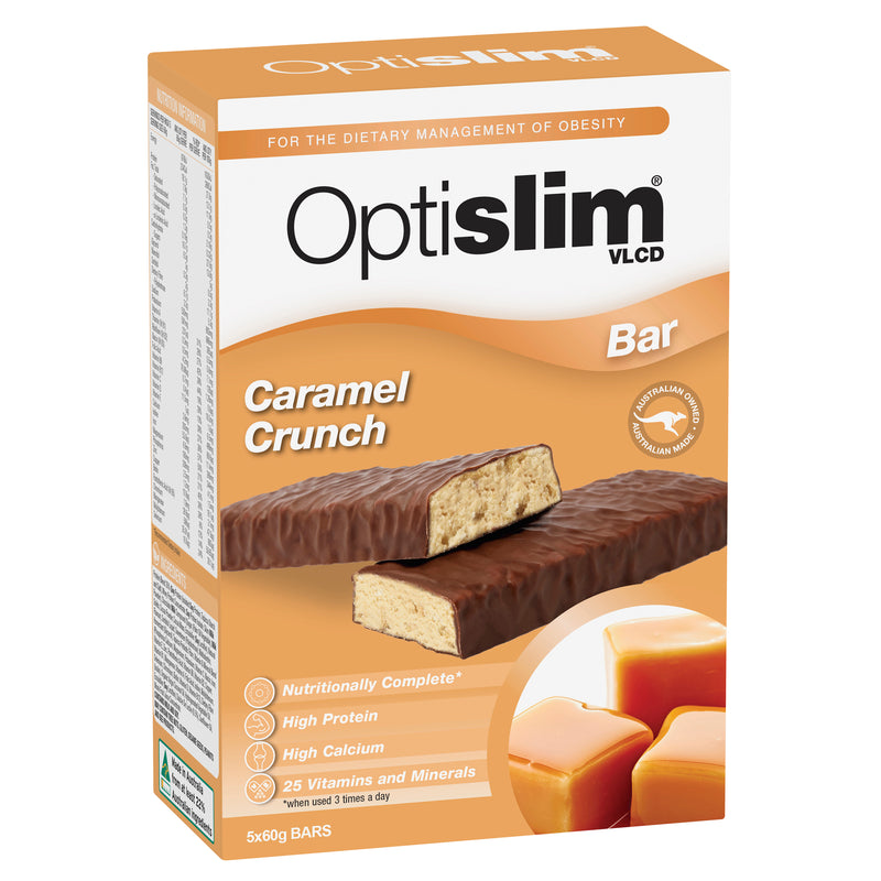 Optislim VLCD Bar Caramel 5x60g