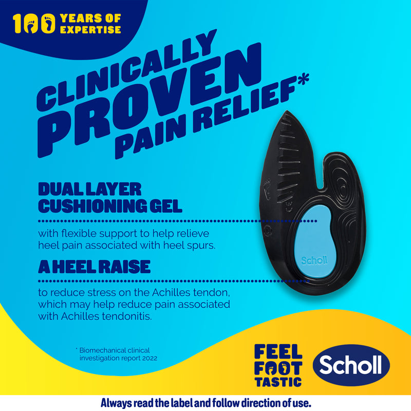 Scholl In-Balance Heel Orthotic Insole Large Size 9 - 11