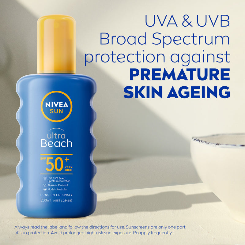 NIVEA Ultra Beach SPF50+ Sunscreen Spray