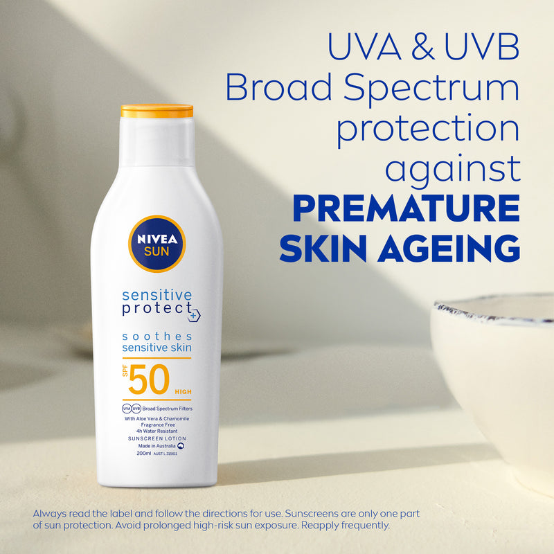 NIVEA Sensitive Protect SPF50 Sunscreen Lotion 200ml