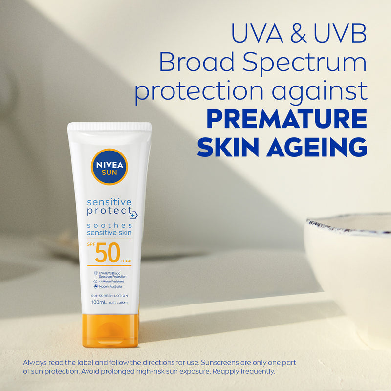 NIVEA Sensitive Protect SPF50 Sunscreen Lotion 100ml