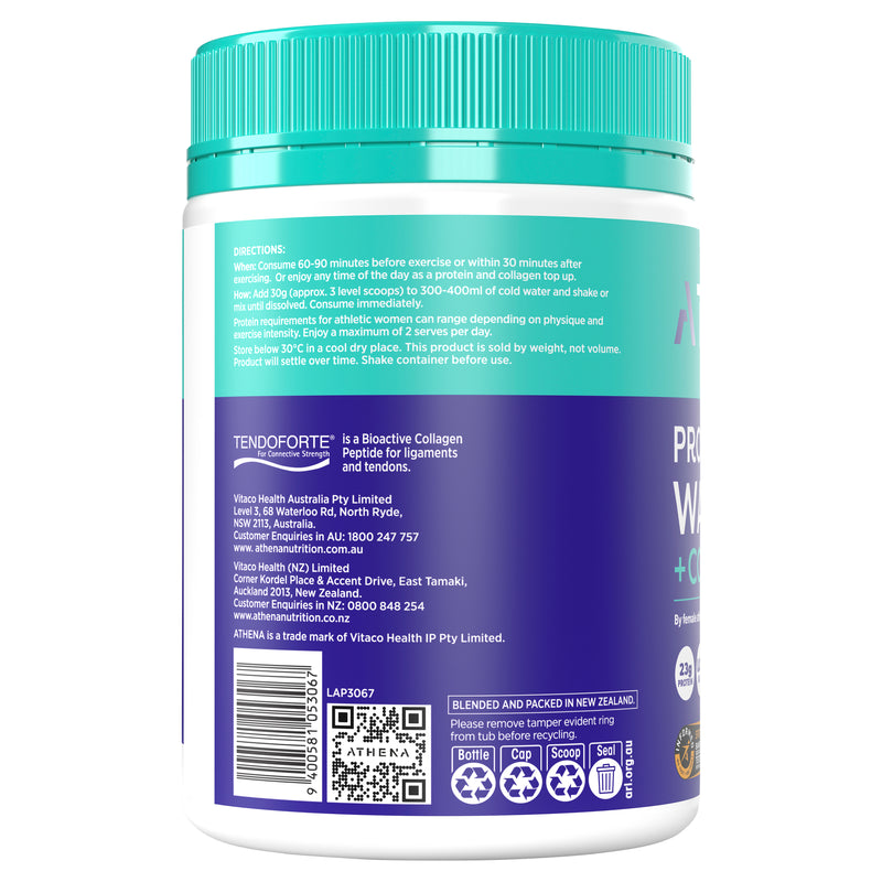 Athena Protein Water + Collagen Mixed Berry 360g powder