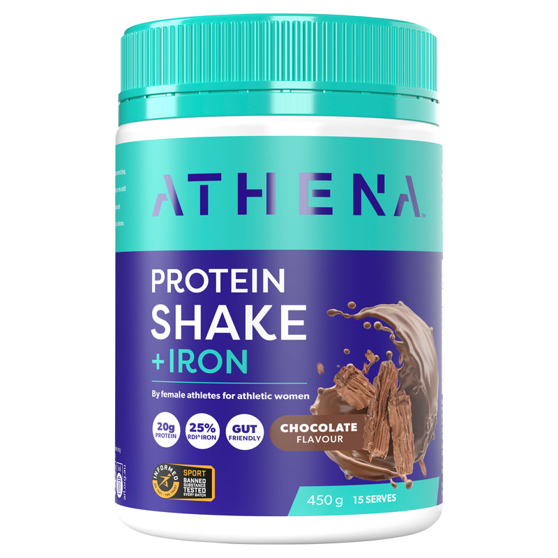 Athena Protein Shake + Iron Chocolate 450g powder