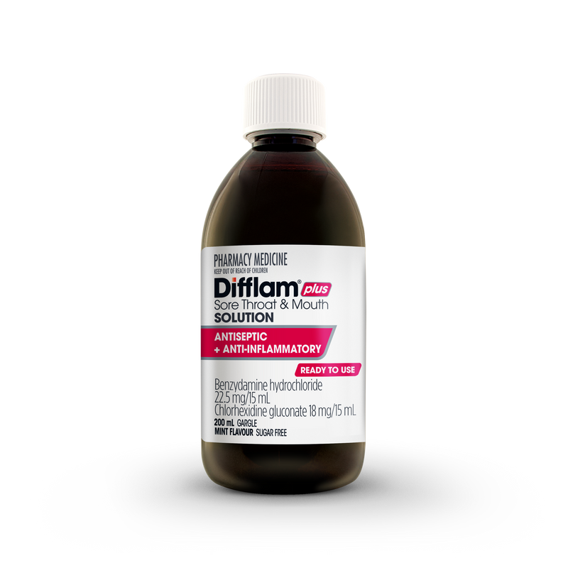 Difflam-C Ready To Use Sore Throat Gargle & Mouth Solution 200mL