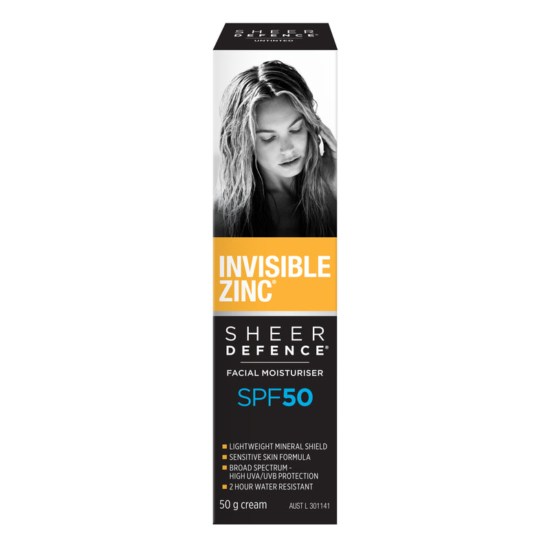 Invisible Zinc Sheer Defence Facial Moisturiser SPF 50 50g