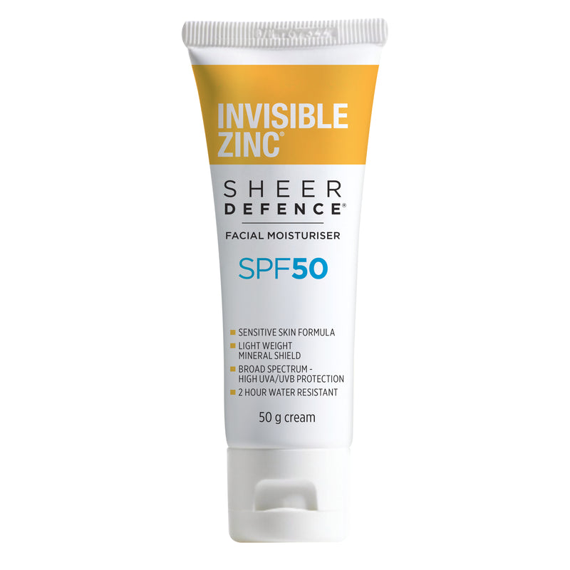 Invisible Zinc Sheer Defence Facial Moisturiser SPF 50 50g