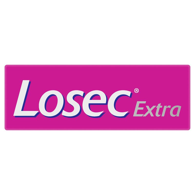 Losec Extra Omeprazole Heartburn and Acid Reflux Tablets 14 Pack