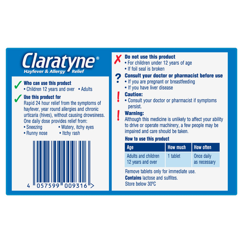 Claratyne Tabs 10mg x 80